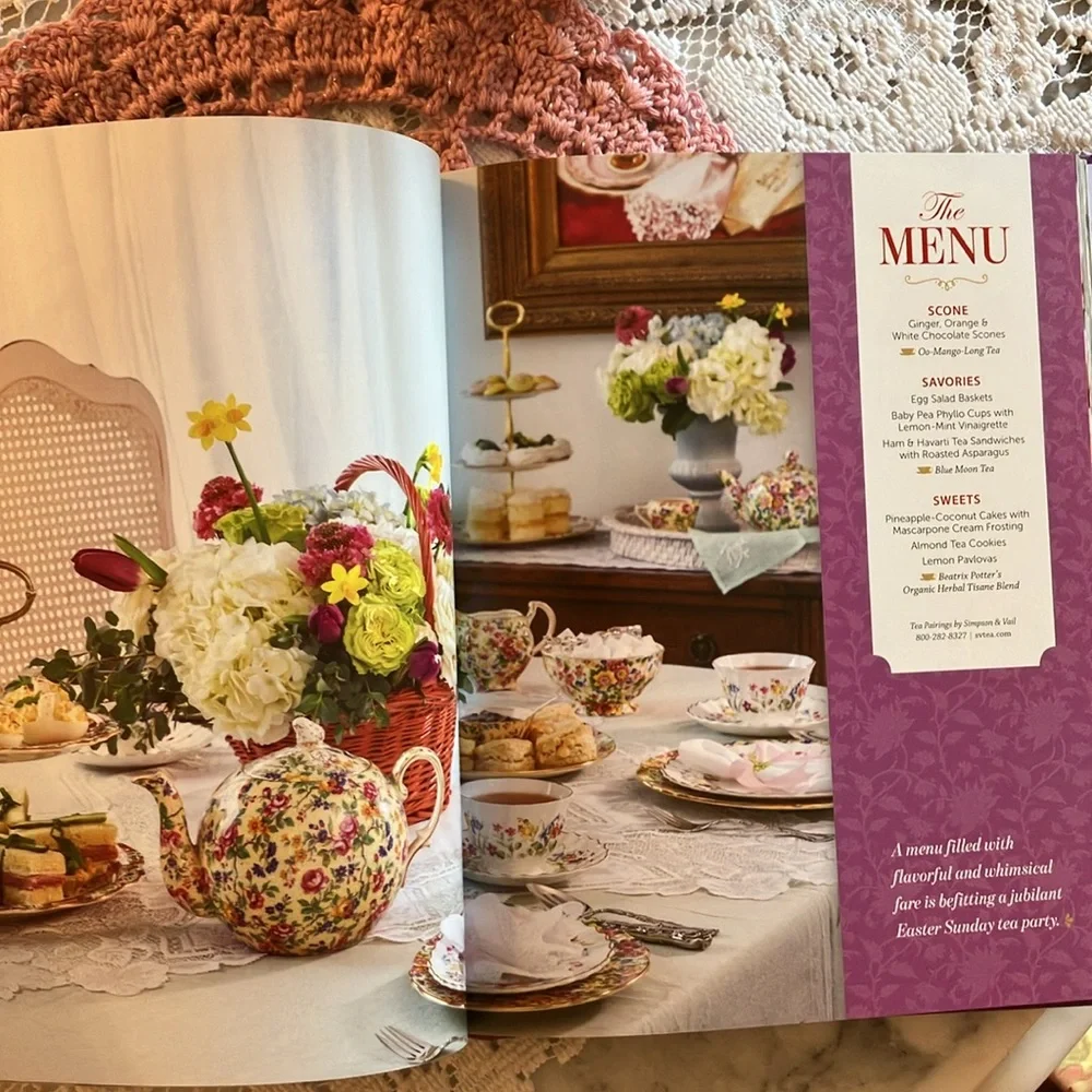 NWOT Gorgeous “Come for Tea” 🫖 Recipe Book - Picture 9 of 12
